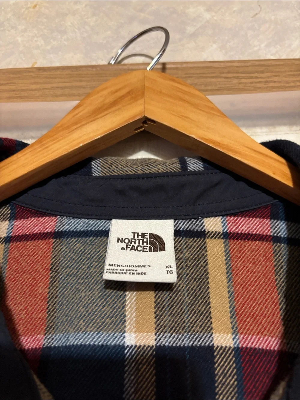 The North Face Men's Plaid Button-Down Shirt - Navy, Red, Beige